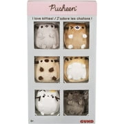 GUND Pusheen Comic Collector I Love Kitties Set of 6 Plush Stuffed Animal Cats, 2"