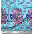 thumbnail image 1 of Soimoi Poly Georgette Fabric Geometric & Flower Artistic Print Sewing Fabric Yard 52 Inch Wide, 1 of 3