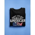 thumbnail image 3 of All American Dad Sweatshirt Men -Image by Shutterstock, Male Medium, 3 of 4