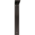 thumbnail image 2 of Ekena Millwork 2"W x 14"D x 14"H Legacy Steel Bracket, Hammered Brown, 2 of 12
