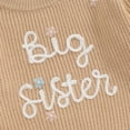 thumbnail image 4 of Big Sister Little Sister Matching Outfits Toddler Baby Girl Chunky Knit Sweater Winter Warm Sweatshirt Knitted Pullover Top Clothes, 4 of 8