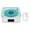White, variant on YAHHU Record Player Style Bluetooth Speaker with Night Light and Time Display, 3 in 1 Multifunction Small Stereo Wireless Portable Audio for Home Office Decor, Green, 6.3 inches / 16 cm