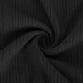 thumbnail image 6 of AXXD Black Basic Work Shirts for Women Summer 2024 Trendy Round-Neck Long Sleeve Casual T-shirt Top Solid Blouse, 6 of 6