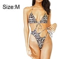 thumbnail image 2 of Traje de baño de una pieza para mujer Bikini sexy con estampado de leopardo traje de baño de una pieza, 2 of 6