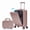 PIink, variant on 20" Hardside Carry On Luggage with 14" Cosmetic Case, Front Compartment Rolling Suitcase, 360° Spinner Wheels, Telescopic Handle, Lightweight & Stylish Travel Gift, Red