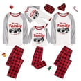 thumbnail image 3 of Pijamas familiares navideños a juego, conjunto de pijamas grises con diseño exclusivo de We are Family, oso Polar, 2023, 3 of 3