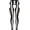 Pothole Tights - Black, variant on ToBeInStyle Women's Shredded Ripped Holes Punk Footless Tights - Neon Green - One Size