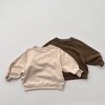 thumbnail image 4 of Gerichy Toddler Baby Boy Clothes Girl Basic Plain Sweatshirt Long Sleeve Shirts Kids Fall Winter Sweat Shirt Tops 6M-6T, 4 of 5