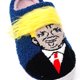 thumbnail image 4 of Pantuflas Peludas Pelo Falso 3D Trump Felpa Creativas para El Del, 4 of 9