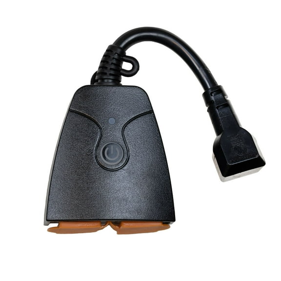 Novelty Lights 15 Amp Smart Wi‑Fi Outdoor Timer, ETL‑Listed 1,800W, 2 Smart Outlets with App Control/Alexa/, Heavy‑Duty Weather-Resistants