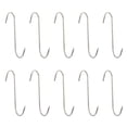 thumbnail image 1 of 10Pcs Meat Hooks Stainless Steel Wall Hooks S-Shaped Hooks Kitchen Gadget, 1 of 7