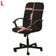 thumbnail image 2 of Forro de asiento Funda Para Silla De Oficina Protector De Asiento Extraíble Lavable Decoración De Silla Para El Hogar Negro L Negro L Magideal Forro de asiento, 2 of 7