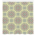 thumbnail image 2 of Ambesonne Abstract Shower Curtain, Mandala Pattern Oriental, 69"Wx84"L, Pale Yellow and Multicolor, 2 of 4