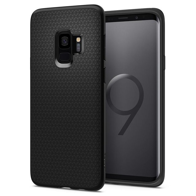 Funda Liquid air para Samsung galaxy S9 Matte black Spigen Spiggen original
