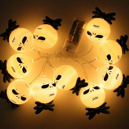 

LED Halloween Grimace Lights String LED Ghost Lights String Ghost Festival Party Decoration USB Battery Box I