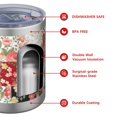 thumbnail image 4 of 12oz Tumblers Pioneer Flower Vacuum Insulated Stainless Steel Travel Tumbler Cups Mug with Lid and Straw for Beer,Coffee,Beverages with Cleaning Brush for Cold & Hot Drinks, 4 of 5