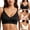 Black, variant on Bras For Women Deep V‑Neck Seamless Wireless Gel Bra Push Up Soft Padded High Support Bralette Comfortable Daily Underwear Lingerie Pink S