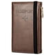 thumbnail image 1 of Xihbxyly Cartera de Cuero, Tarjetero con Bloqueo Rfid, Organizador de Documentos de Viaje, Diseño Compacto y Delgado, Práctico para Llevar, Regalo Elegante para Hombres y Mujeres, Disponible En Vario, 1 of 2