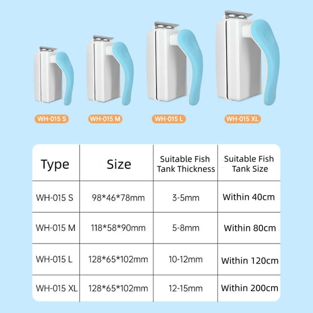 Magnetic Aquarium Cleaner For Fish Tank Glass Cleaning With Ergonomic Handle And Soft Scratch-Free Pads