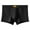 Mens Underwear Black, variant on Mens Athletic Workout Boxer Briefs Mid Waisted Underwear Boys Casual Solid Color Stretchy Breathable Slim-Fit Support Boxers