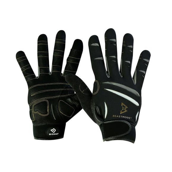 Bionic Glove BMFF-W-P-BK-SM Womens Beast Mode Fitness Fingerless - Black, Small