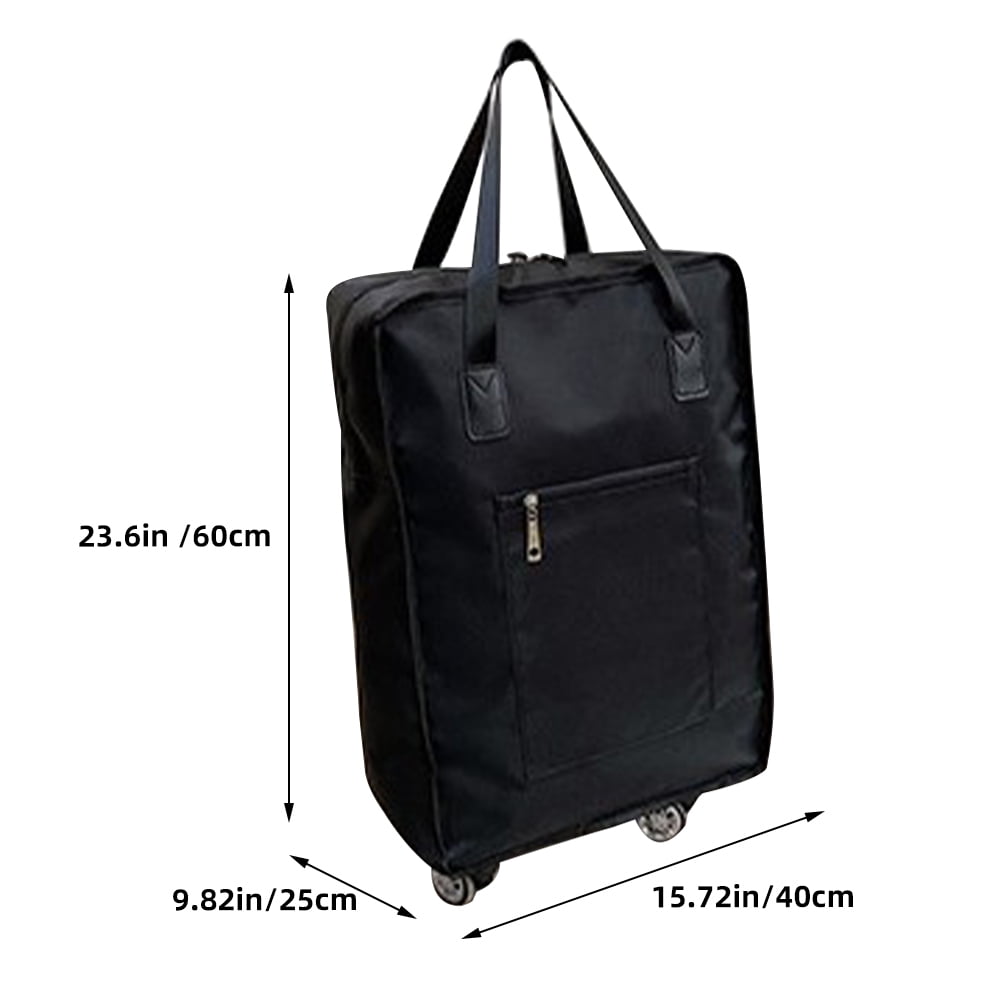 NUOLUX Large Capacity Suitcase Rolling Bag Black Oxford Cloth Travel Storage Bag