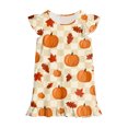 thumbnail image 7 of Leey-World Halloween Pjs Toddler Girls Nightgowns Toddler Princess Soft Halloween Print Pajamas Sleep Dress for Kids, 7 of 7