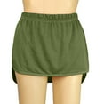 thumbnail image 6 of USSUMA Skirts for Women Midi Skirt Solid Color High-Elastic Mid-Calf Skirt Casual Skirts Lightweight Dress Travel Deals Army Green Skirt for Women L, 6 of 6
