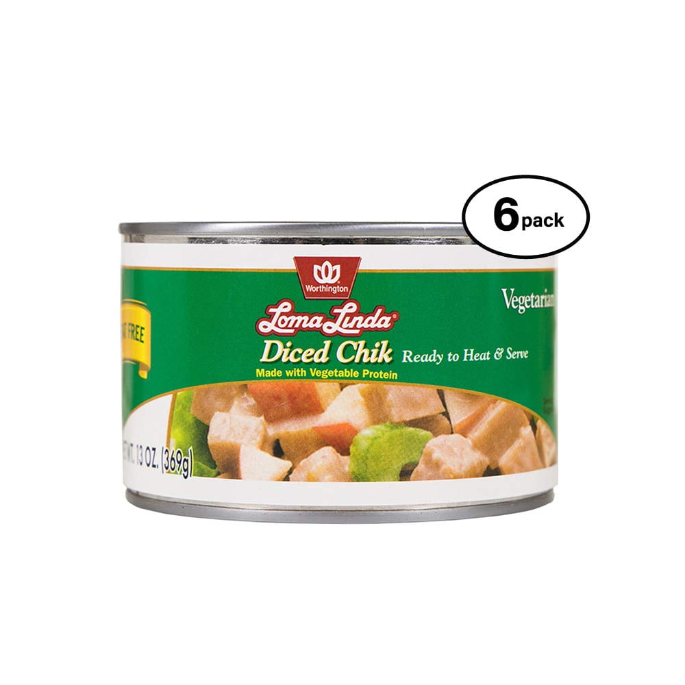Loma Linda PlantBased Diced Chik (13 oz.) (Pack of 6