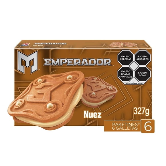 Galletas Emperador sabor nuez 327 g