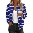 thumbnail image 2 of Bovemsi Bomber Jackets for Women Jacket 2025 Causal Zip Up Coats Long Sleeve Stand Collar Fall Lightweight Outerwear Tops Light Jackets, 2 of 6