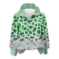 thumbnail image 3 of TaTaai Womens Holiday Print Button Down Shirt Long Sleeve Color Block Striped Collar St Patricks Casual Blouse Loose Gift, 3 of 6