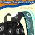 thumbnail image 5 of Eye and Moon Gothic Pattern 17" School Backpacks for Teens,Waterproof Oxford Fabric,S-Shape Padded Straps for School,Travel,Hiking,Camping, 5 of 6