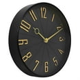 thumbnail image 3 of 10.75” Contemporary Black & Gold Wall Clock, 3 of 4