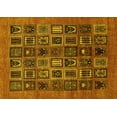 thumbnail image 1 of Ahgly Company Indoor Rectangle Abstract Yellow Modern Area Rugs, 5' x 8', 1 of 4