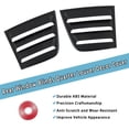 thumbnail image 2 of 2x Rear Window Blinds Decoration Cover Black for 2015-2023 Charger Dodge, 2 of 6