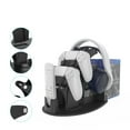 thumbnail image 2 of Controller Stand with Headphone Hanger Remote Control Game Discs Storage Rack Mount Holder for PS5/PS4/XBOX/Switch-Black, 2 of 6