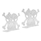 thumbnail image 5 of Servilletero independiente, decoración de Halloween de terror, servilletero de tejido vertical acrílico para el hogar, restaurante, 2 uds., transparente, 5 of 8
