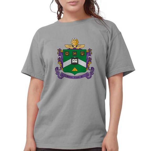 CafePress - Delta Sigma Phi Coat Of Arms T Shirt - Womens Comfort Colors® Shirt