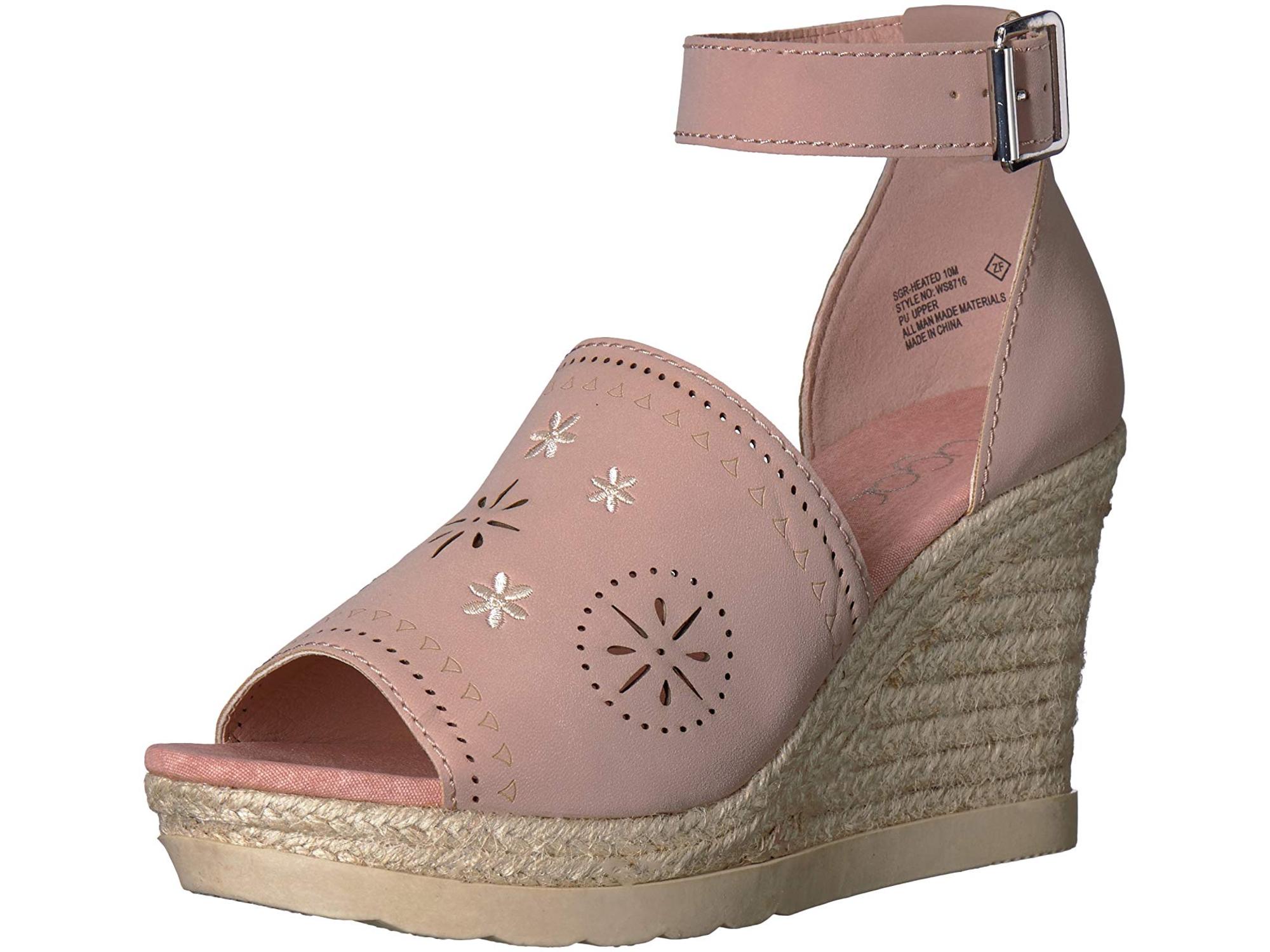 peep toe espadrille wedge