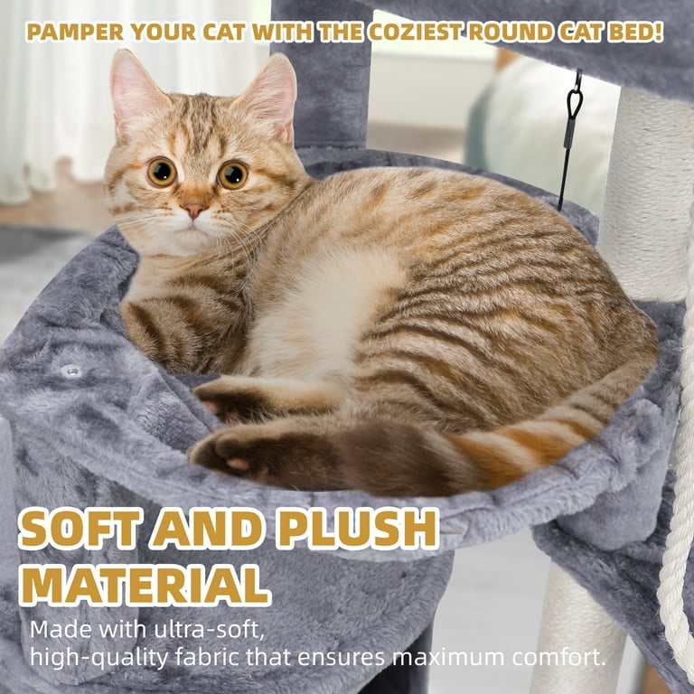 WK 37.4'' Multi-Level Kitty Activity Centre, Cat Tree Tower