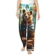 thumbnail image 1 of Fotbe Maple Meditating Bear Pantalones de Pijama para Mujer, Pantalones de Dormir, Pantalones Pj con Cordón y Bolsillos-X-Large, 1 of 6