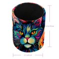 Cat Pattern Pen Holder Fun Pencil Holder Makeup Brush Organizer Office