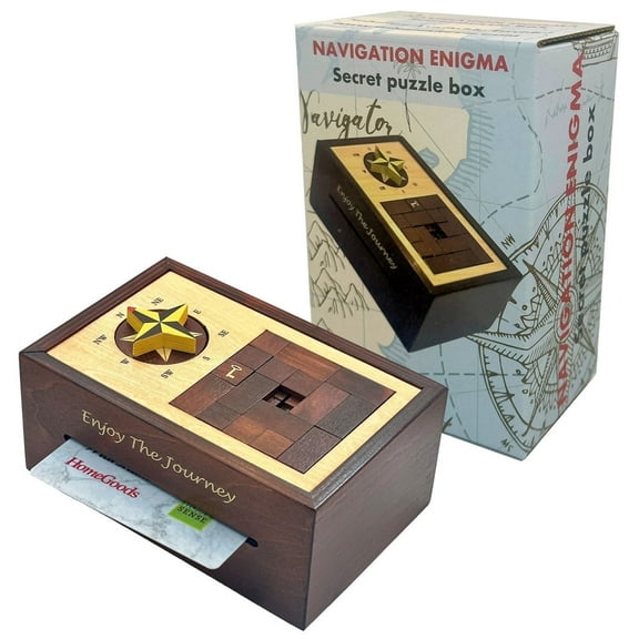 Navigation Enigma Puzzle Box - Money Gift Giving IQ Secret Box