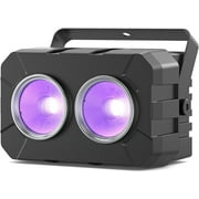 180W COB Stage Light, RGBW 4IN1 2-Eyes LED Par Can, Audience Casting DMX512 & Sound-Activated COB Par Lights, Blinder Stage Lights for DJ Party Wedding Bar Club Events