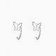thumbnail image 1 of 2021 Koren minimalista plateado Mini pequeños pendientes de tuerca de mariposa para mujeres estudiante chica adolescente mariposa Simple joyería regalo Gao Jinjia LED, 1 of 2