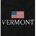 thumbnail image 2 of Vermont Pride American Flag VT USA Plus Size Crewneck Graphic Tee Shirt Brisco Brands 2X, 2 of 5