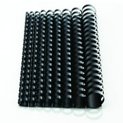 Mead CombBind Binding Spines, 1/2", Black, 125 Pack