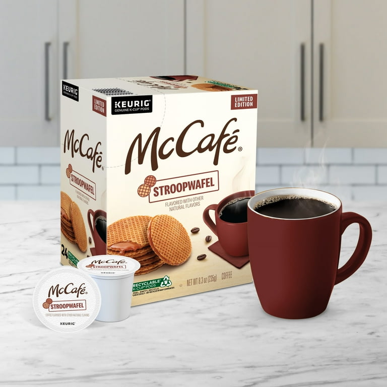 McCafe Brand Light Roast Stroopwafel Coffee K Cup Pods 24 Count Walmart