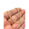 thumbnail image 4 of Newborn Baby/Children/Boys/Girls Bracelet, Real Gold Filled Baby Bracelet Cuban Link, 4 of 5